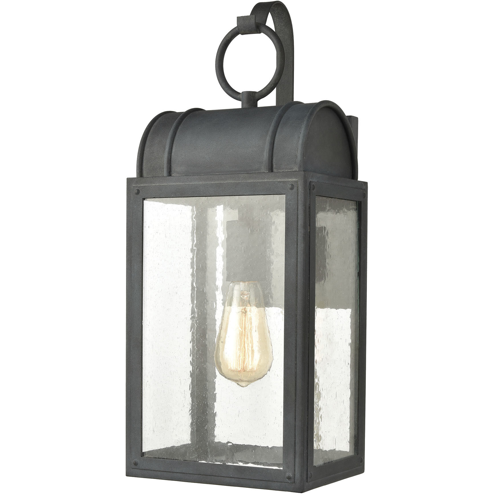 Heritage Hills 1 Light 19 inch Aged Zinc Outdoor Wall Sconce