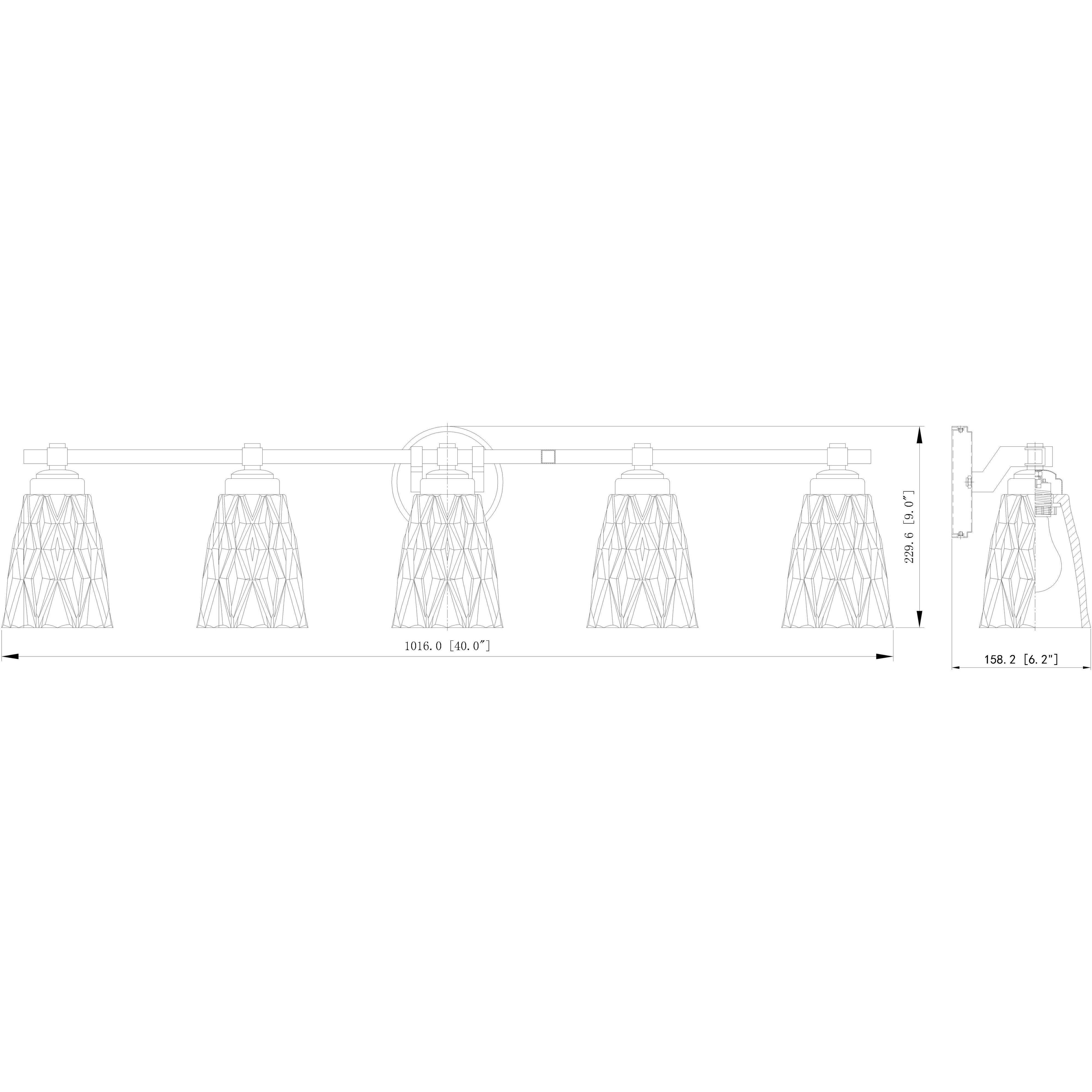 Andree Vanity Wall Light in Chrome