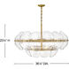 Lillia 9 Light 36.25 inch Heritage Brass Chandelier Ceiling Light