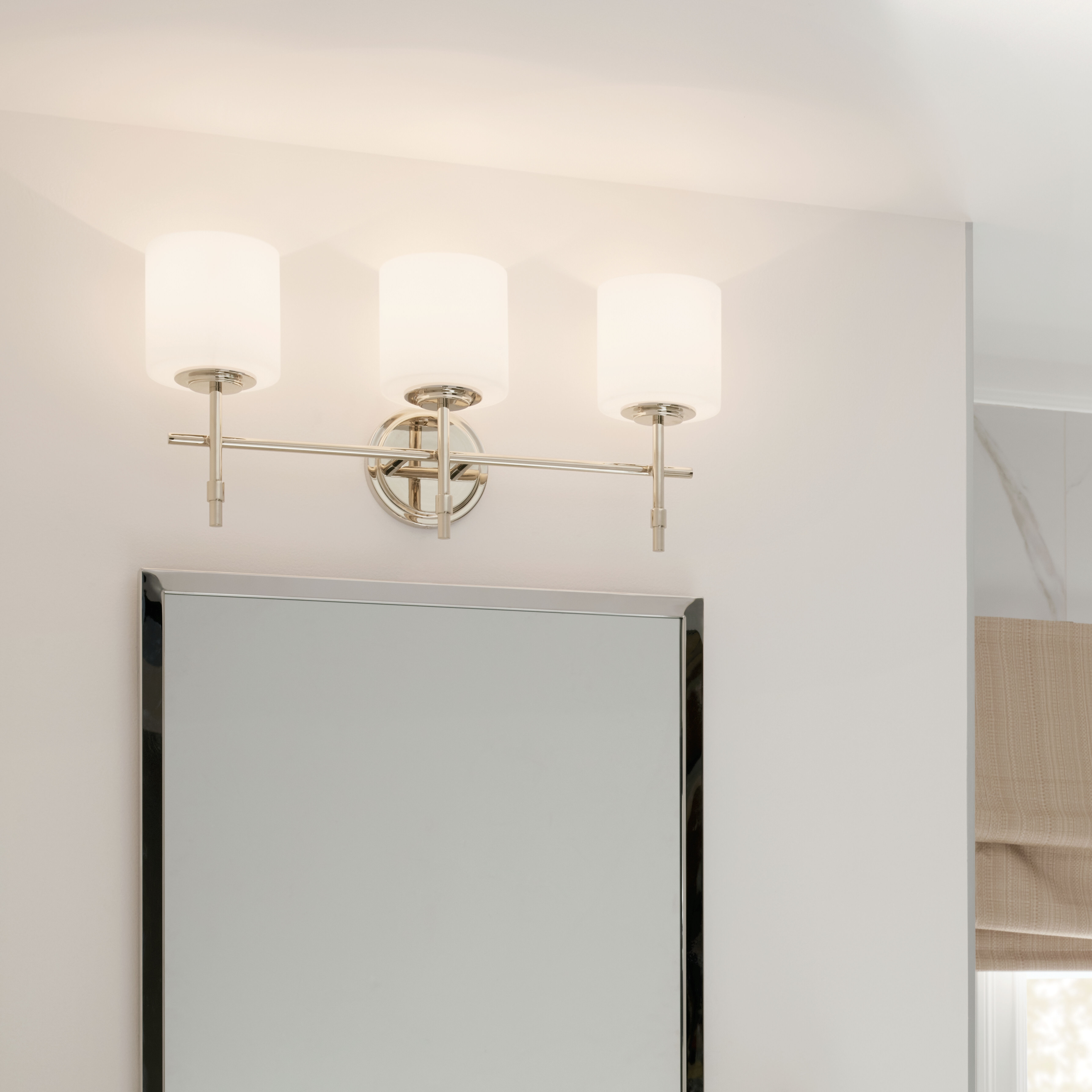 Ali 3 Light 23.25 inch Polished Nickel Bath Vanity Light Wall Light