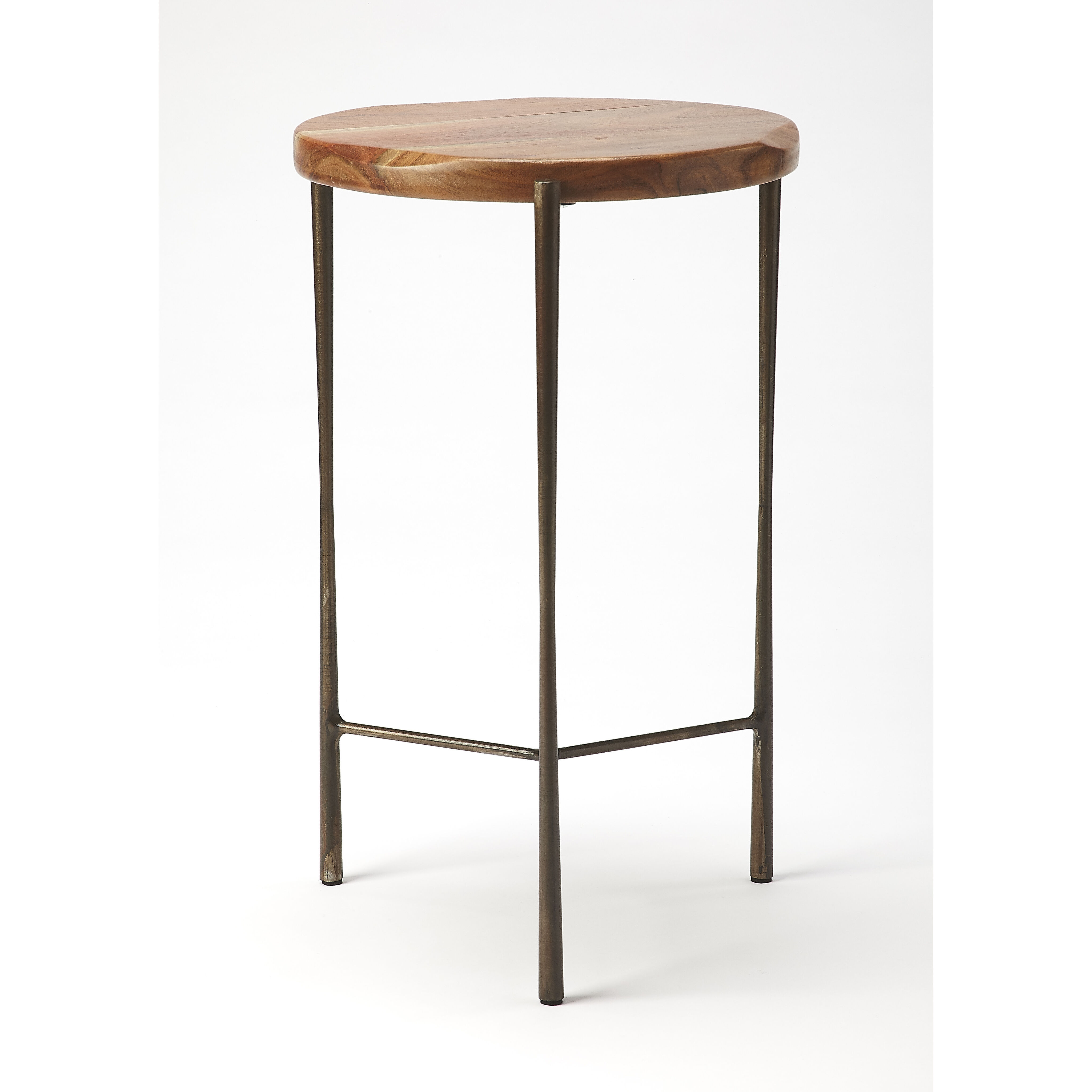 Brisbane Live Edge 21 X 12 inch Industrial Chic Accent Table