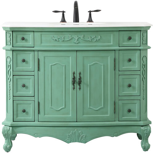 Danville 42 X 21 X 36 inch Vintage Mint Vanity Sink Set