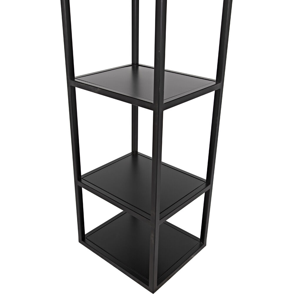 Downtown B Matte Black Bookcase