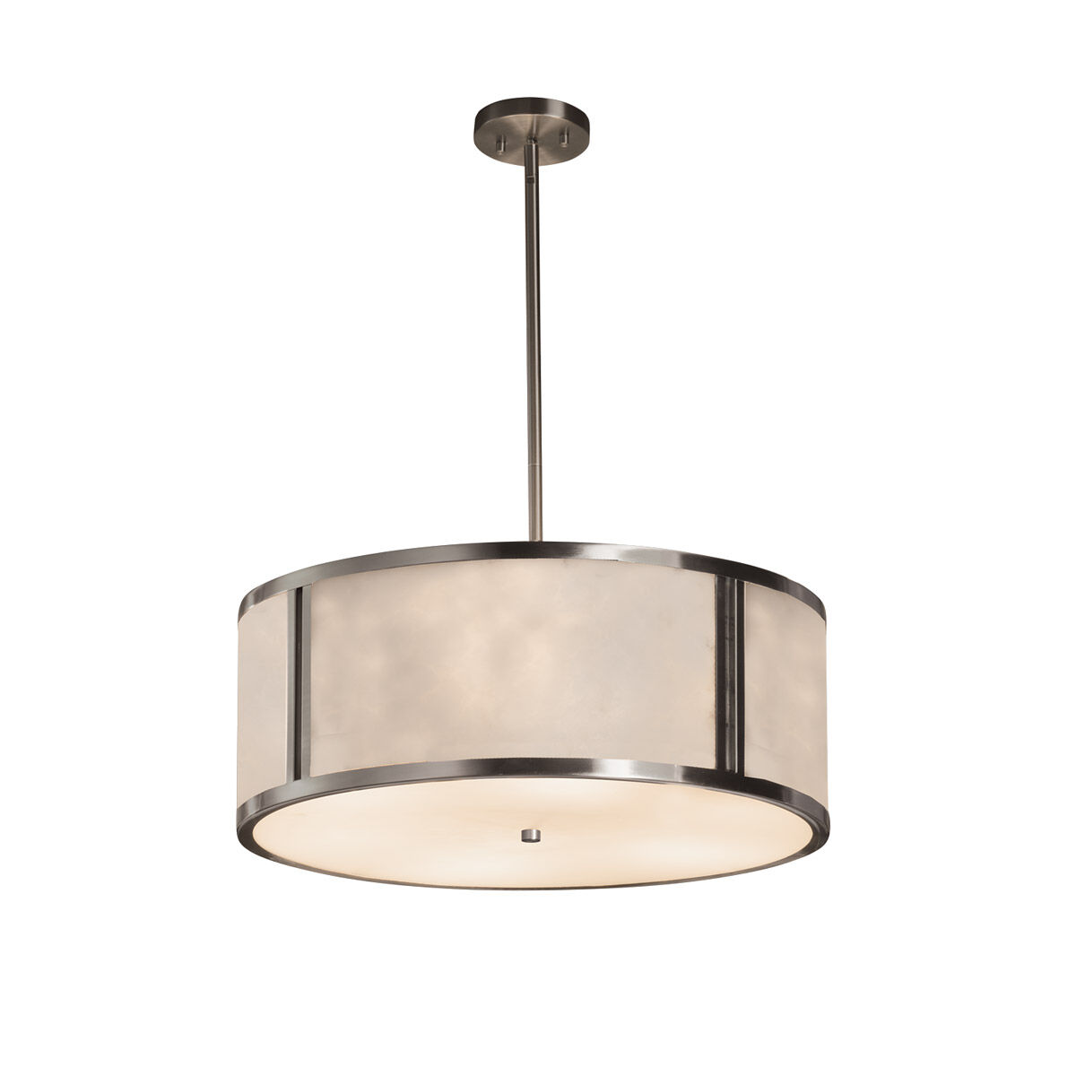 Brushed nickel drum light online