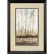 Woodland Shimmer Light Brown and Beige and Gray and Neutral Framed Art