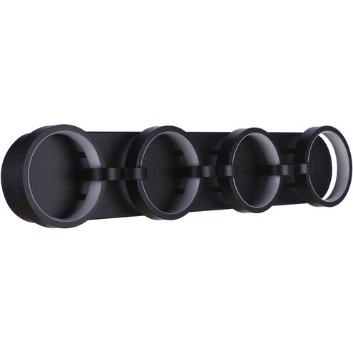 Context LED 32.88 inch Flat Black Vanity Light Wall Light
