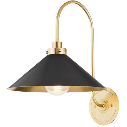 Clivedon 1 Light 12 inch Aged Brass and Distressed Bronze Wall Sconce Wall Light