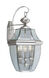 Monterey 3 Light 23 inch Brushed Nickel Outdoor Wall Lantern