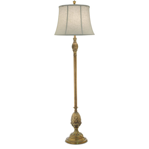 Ellie 64 inch 150.00 watt Polished Honey Brass Floor Lamp Portable Light