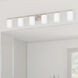 Replay 6 Light 48 inch Brushed Nickel Bath Vanity Wall Light