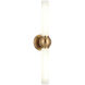 Pierce LED 5.13 inch Aged Gold Brass Wall Sconce Wall Light
