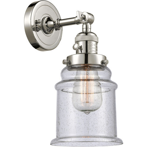 Franklin Restoration Canton LED 7 inch Polished Nickel Sconce Wall Light, Franklin Restoration