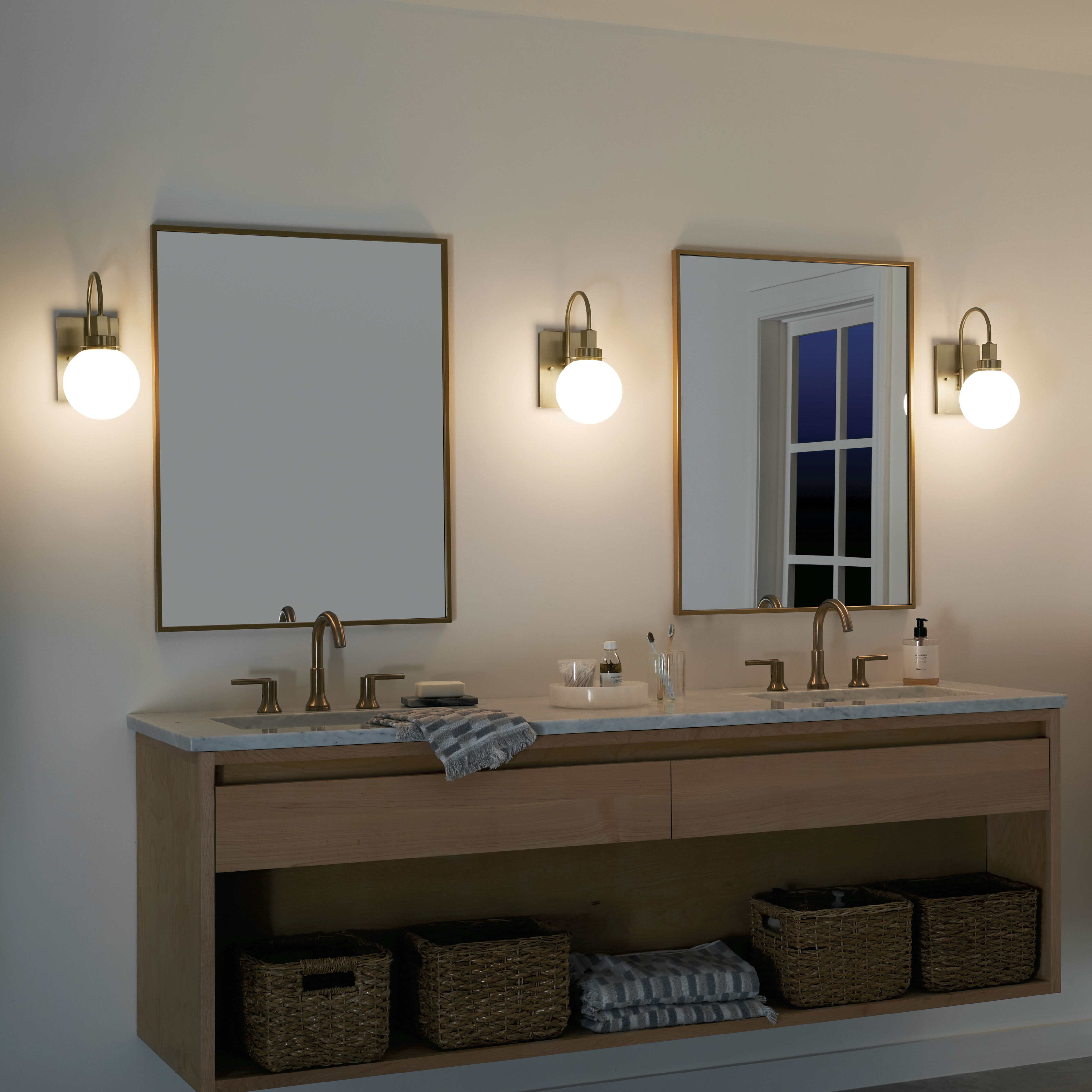 Kichler 55149CPZ Hex LED 5.75 inch Champagne Bronze Wall Sconce