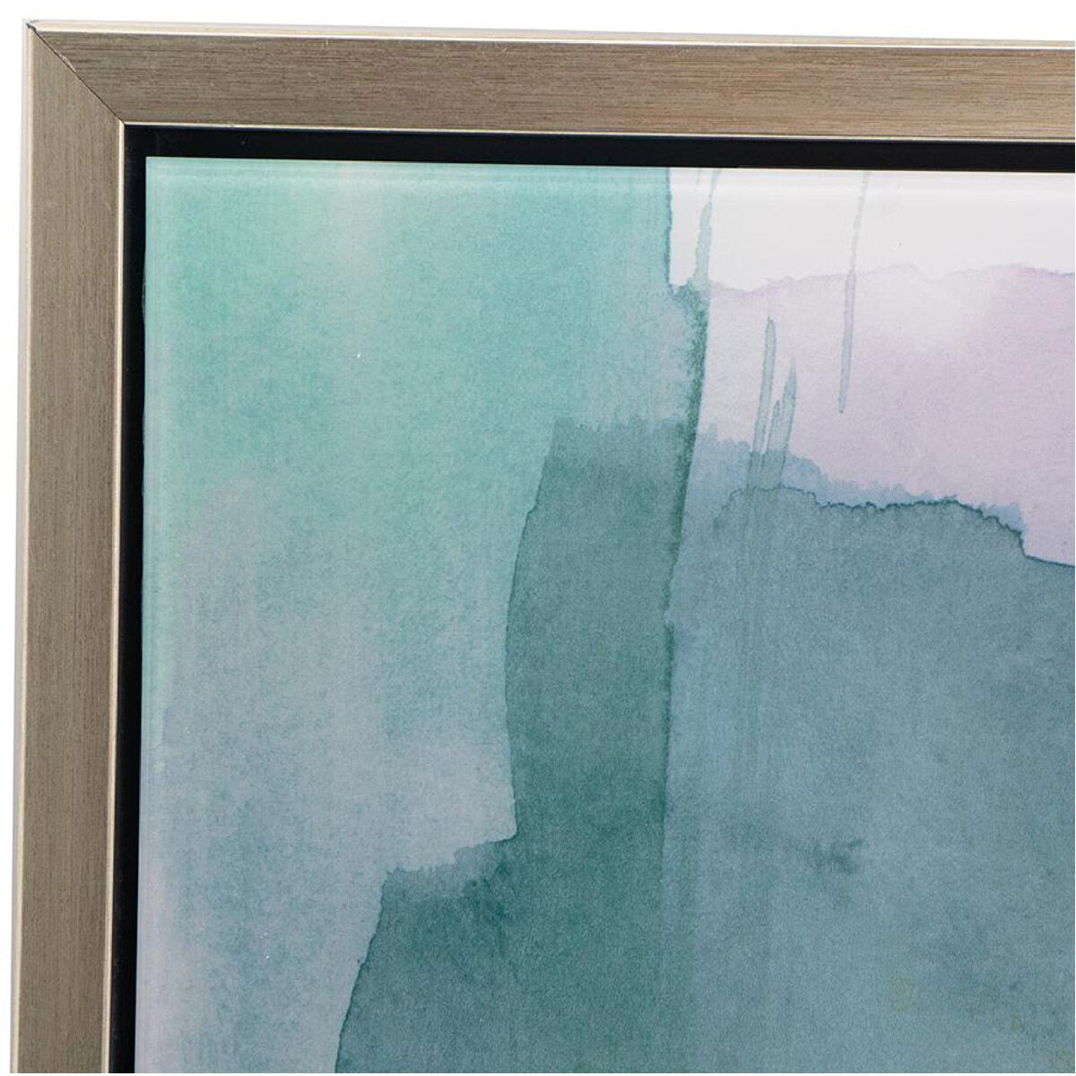 Teals Abstract 23.9 X 17.4 inch Printed Acrylic Wall Art