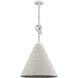 Air Loom 1 Light 16.5 inch White Pendant Ceiling Light
