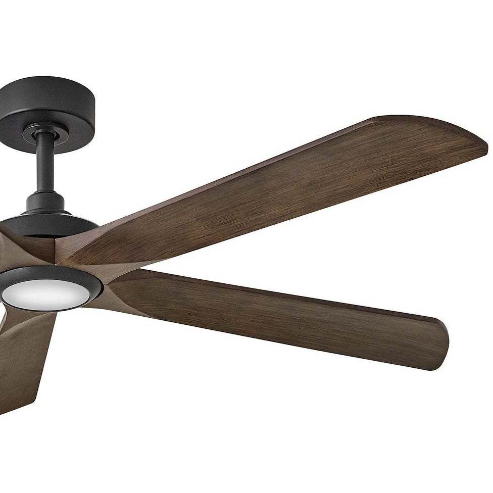 Layton 58 inch Matte Black with Walnut Blades Smart Fan