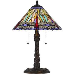 3109 Tiffany 23 inch 60.00 watt Dark Bronze Table Lamp Portable Light
