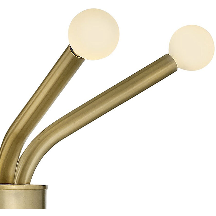 Axton LED 28 inch Lacquered Brass Chandelier Ceiling Light