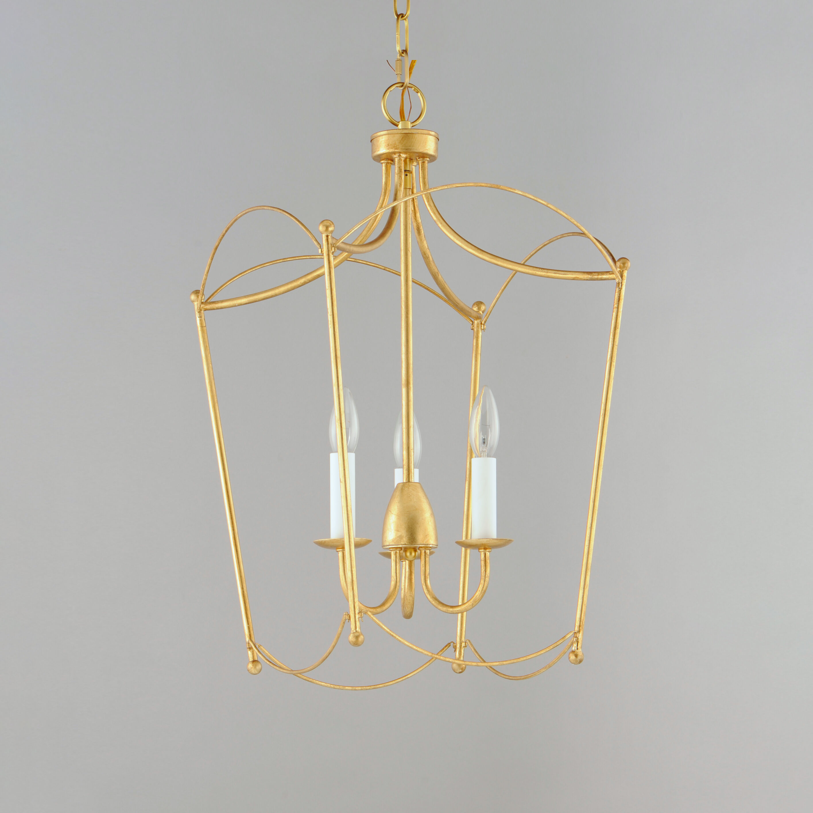 Plumette 3 Light 14 inch Gold Leaf Multi-Light Pendant Ceiling Light