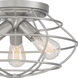 Jax 3 Light 15 inch Brushed Nickel Flushmount Ceiling Light 