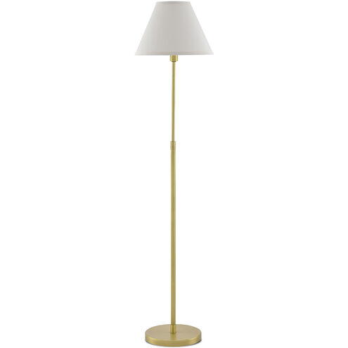 Dain 53 inch 60 watt Antique Brass Floor Lamp Portable Light