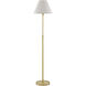 Dain 53 inch 60 watt Antique Brass Floor Lamp Portable Light