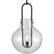 Monica 1 Light 16 inch Matte Black Pendant Ceiling Light
