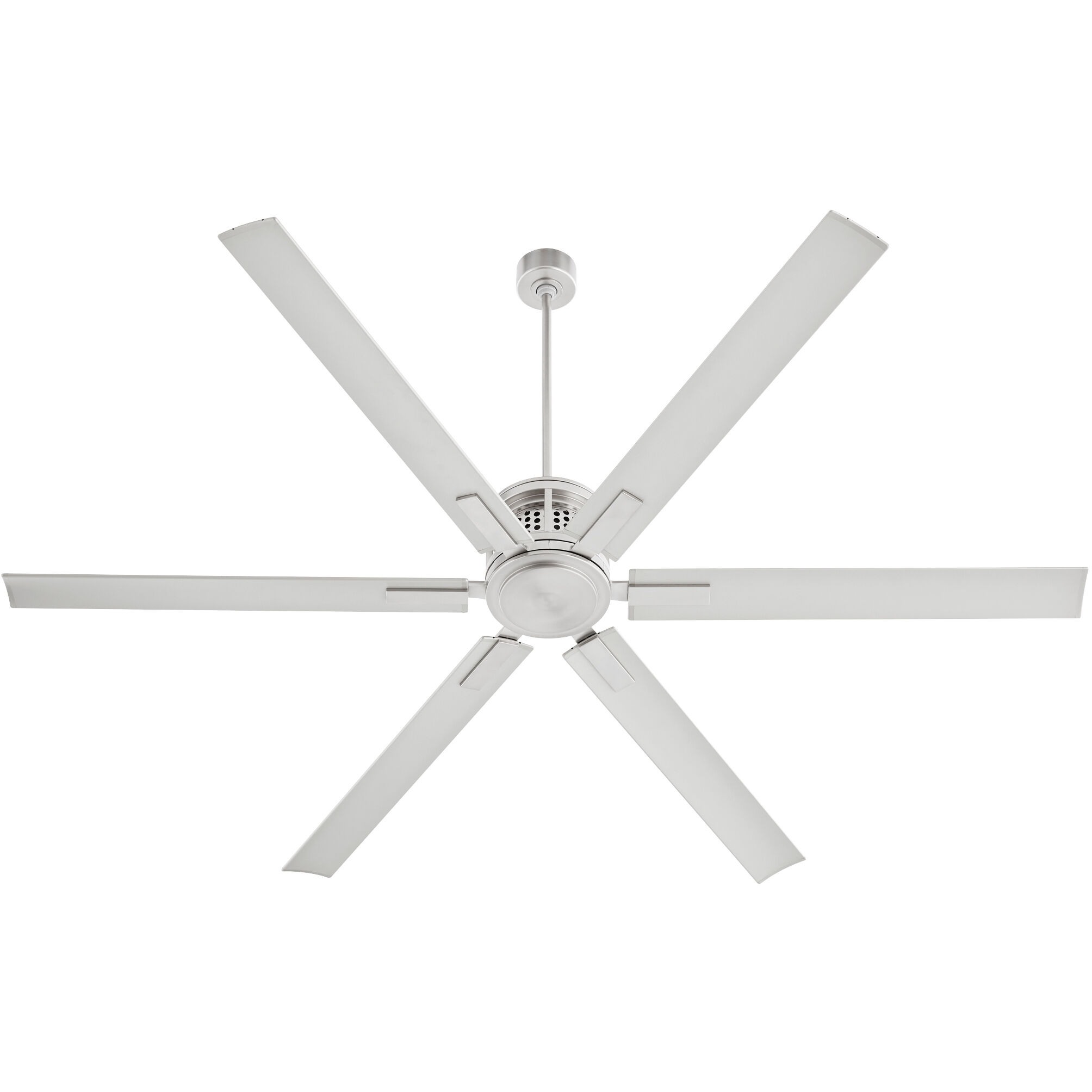 Zeus 80 inch Satin Nickel Patio Fan