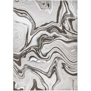 Ayda 130 X 94 inch Black/Grey Rug in 8 x 11