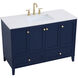 Sommerville 48 X 22 X 34 inch Blue Vanity Sink Set
