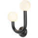 Happy LED 11.25 inch Oil Rubbed Bronze Wall Sconce Wall Light, Left Side