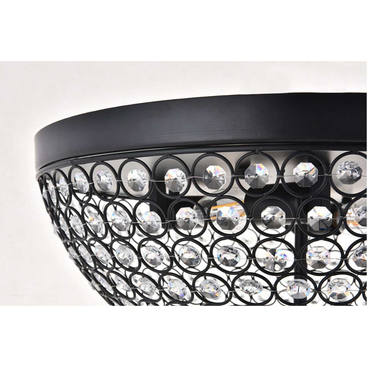 Taye 4 Light 18 inch Matte Black Flush Mount Ceiling Light