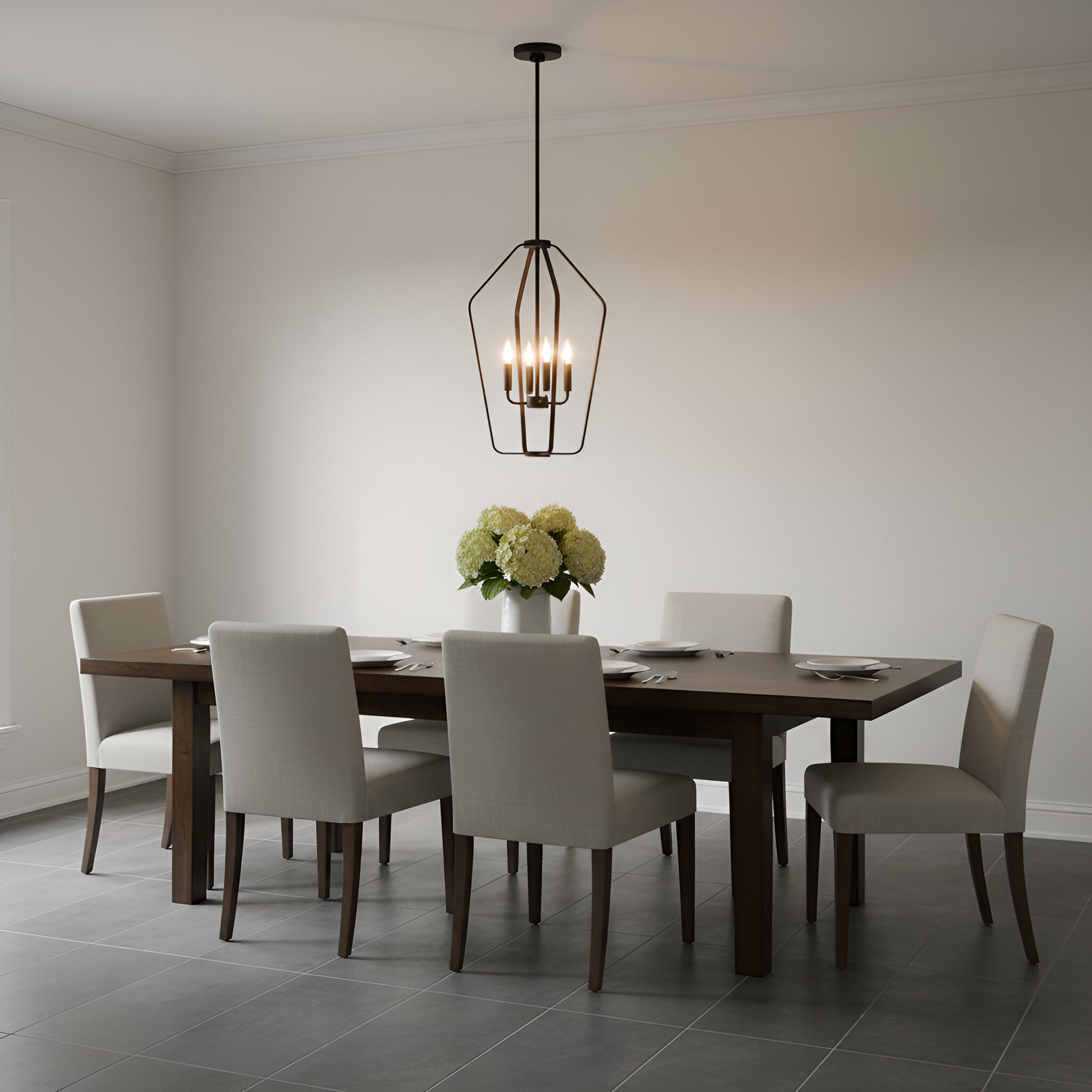 Kennan 4 Light 15.5 inch Midnight Black Chandelier Ceiling Light