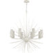 Sea Urchin 8 Light 34 inch White Coral Chandelier Ceiling Light