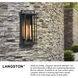 Langston LED 28 inch Black Outdoor Wall Mount
