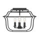 Gallery 4 Light 14 inch Royal Ebony Semi-Flush Mount Ceiling Light 