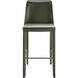 Rosy 41.73 inch Upholstery: Grass Green; Base: Dark Green Bar Stool