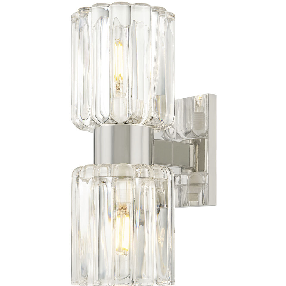Danae Bath and Vanity Wall Light in Polished Nickel