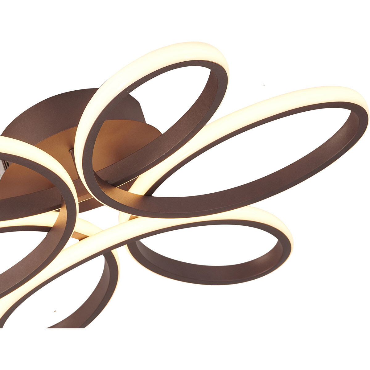 Canada LED 22 inch Satin Coffee Flush Mount Ceiling Light