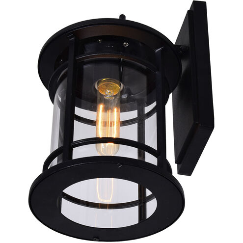 Belmont 1 Light 11 inch Black Outdoor Wall Light
