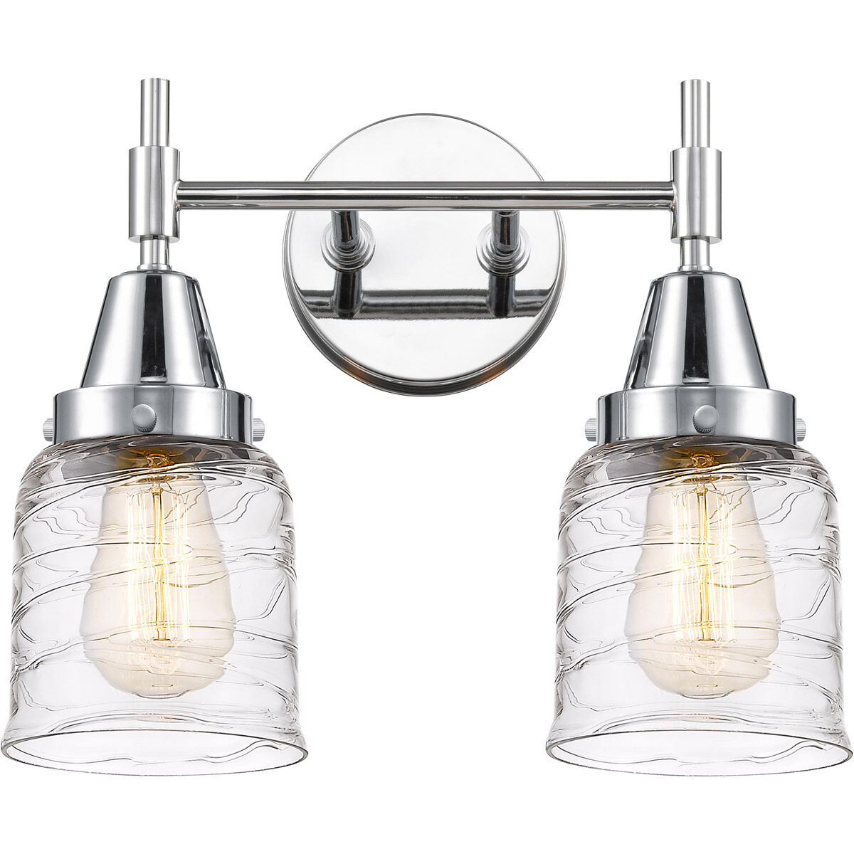 Caden LED 14 inch Polished Chrome Bath Vanity Light Wall Light