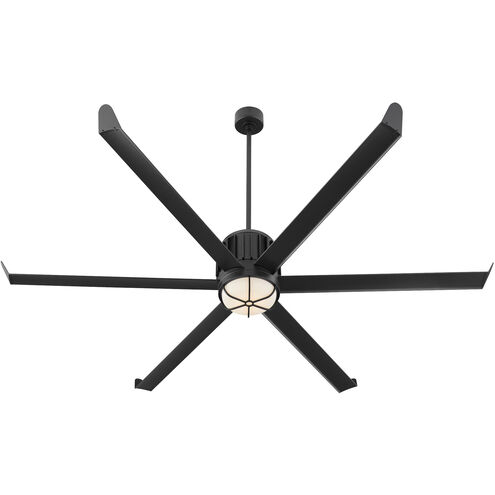 Enorme 78 inch Black with Matte Black Blades Outdoor Ceiling Fan