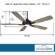 Dyno 52 inch Coal with Seashore Grey Blades Ceiling Fan