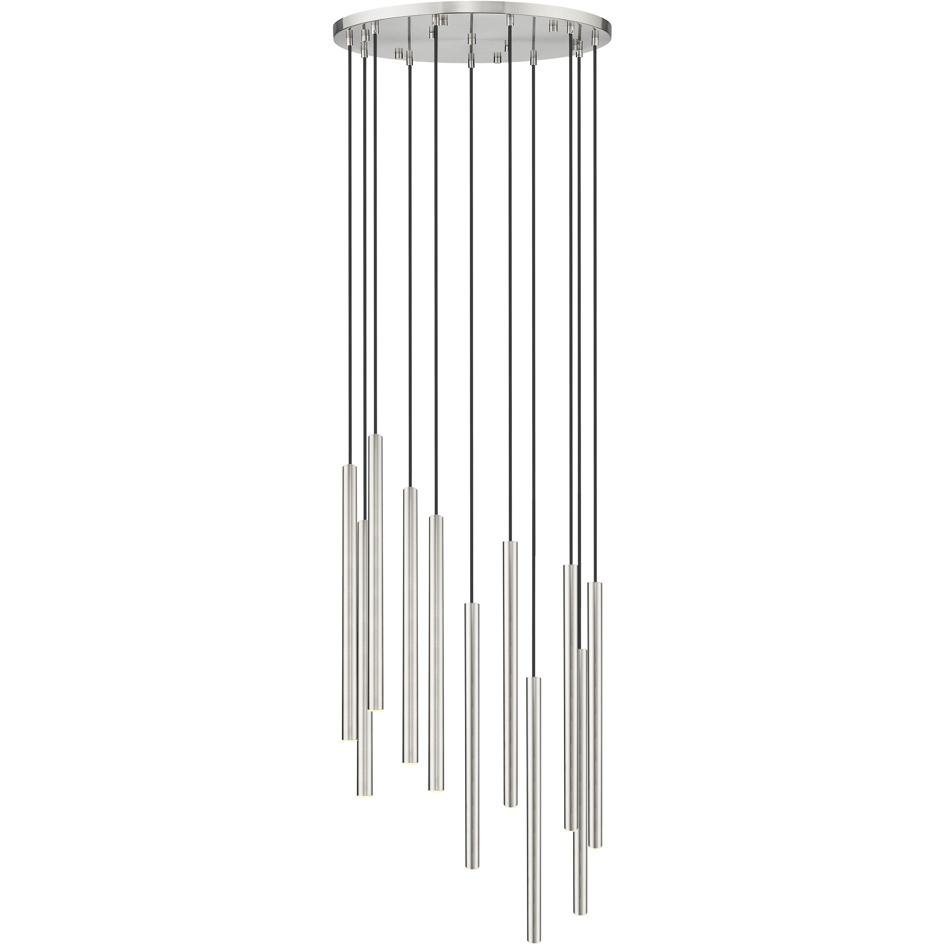 Forest LED 24 inch Brushed Nickel Chandelier Ceiling Light