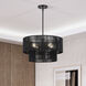 Acordia 4 Light 20 inch Black Pendant Chandelier Ceiling Light