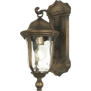 Havenwood 1 Light 19 inch Tavira Bronze And Alder Silver Outdoor Wall Mount, Great Outdoors 