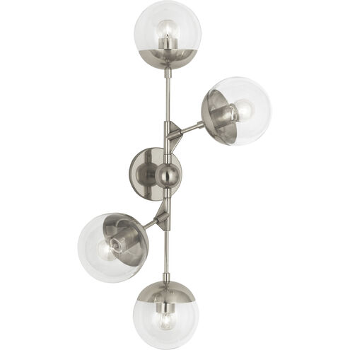 Celeste 4 Light 20 inch Polished Nickel Wall Sconce Wall Light