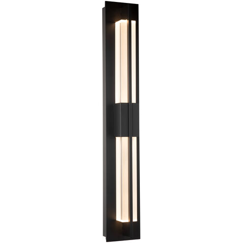 Double Axis LED 31 inch Coastal Black Outdoor Sconce