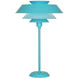 Pierce 27 inch 150.00 watt Egg Blue Gloss Table Lamp Portable Light