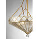 Emerald 4 Light 20 inch Warm Brass Pendant Ceiling Light